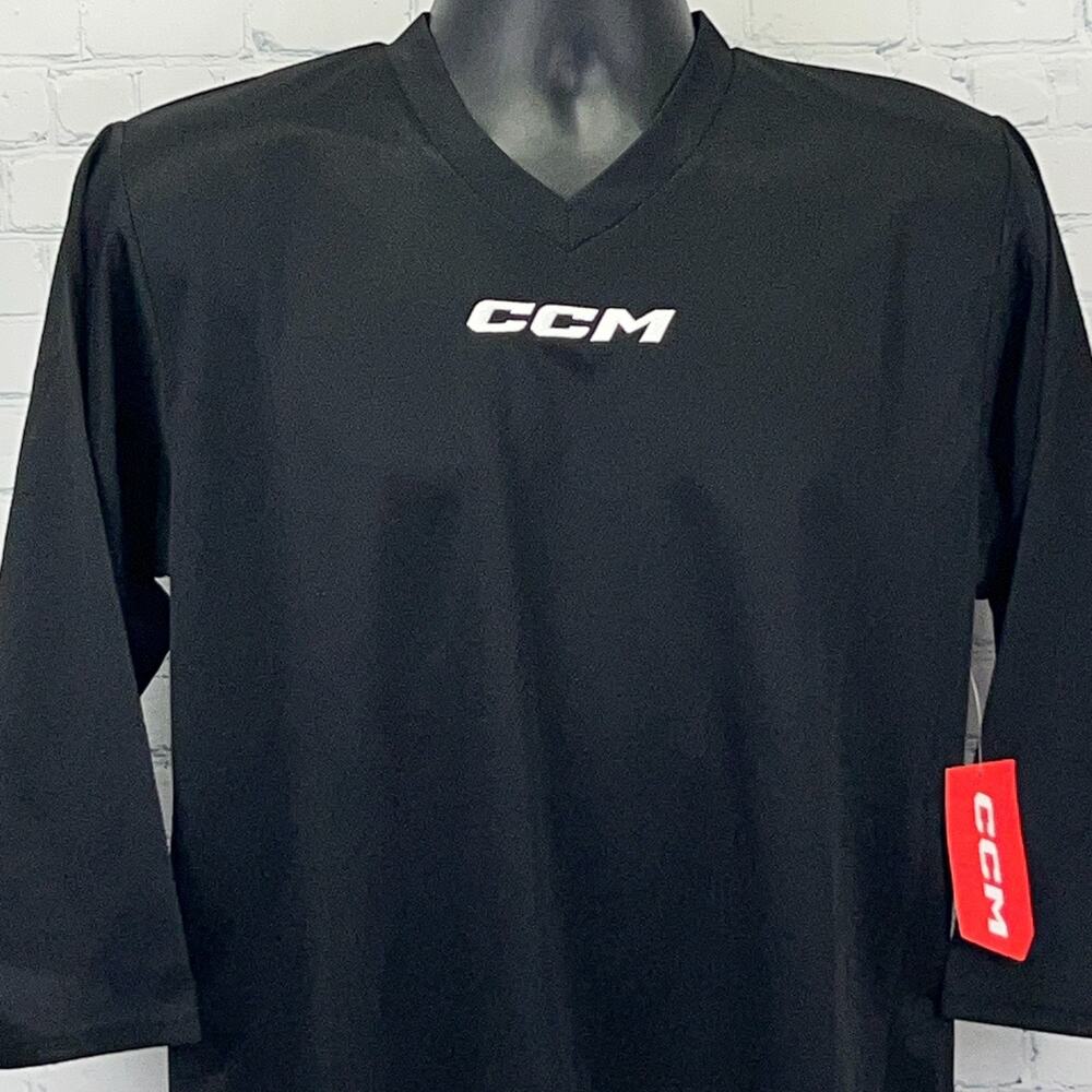 CCM Quicklite 5000 Junior Practice Hockey Jersey Shirt S-M Small-Medium Black